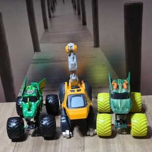 Dragon Monster Jam Race Car Truck, Bakugan Dragonoid And Vtech Switch & Go Dinos